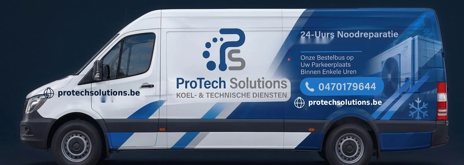 Servicebus van Protech Solutions met vermelding 0470 17 96 44